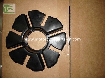 Custom Rubber Suzuki GN125 Motorcycle Cushion Block , Black / orange