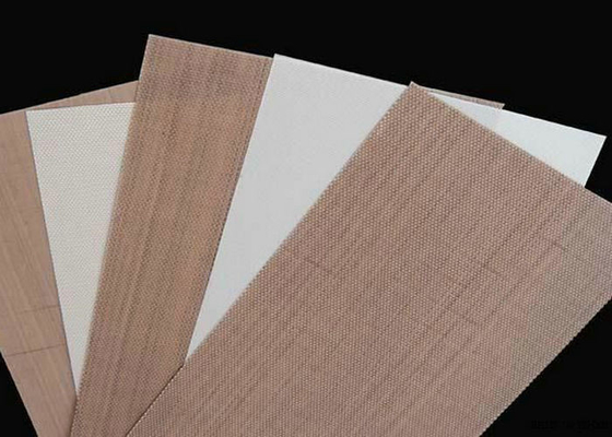 La tela revestida blanca de la fibra de vidrio de PTFE, PTFE cubrió el paño de la fibra de vidrio