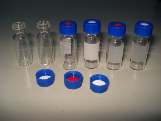 Septos azules del silicón de la raja PTFE blancos con el tapón de tuerca acanalado negro de 9m m