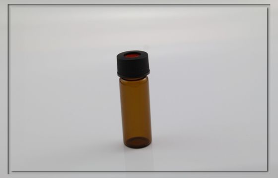 los septos a prueba de calor de PTFE muestrean los frascos de cristal 15m m, color ambarino