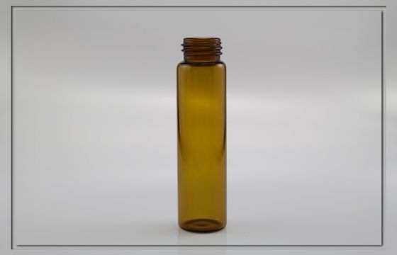 frascos de cristal con estabilidad química, frasco de cristal ambarino de la muestra de 10ml 18m m