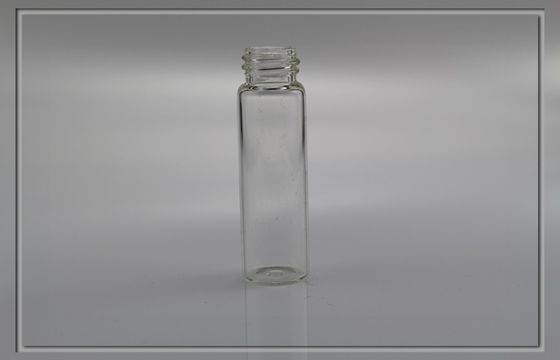 frascos de cristal de la muestra 5ml con los tapones de tuerca, botella de cristal de la carga rodada de D15mm×H50mm